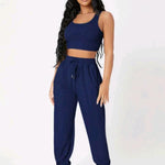 Conjunto Feminino Varias Cores Calça e Blusinha em Tecido Exclusivo Premium