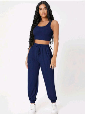 Conjunto Feminino Varias Cores Calça e Blusinha em Tecido Exclusivo Premium