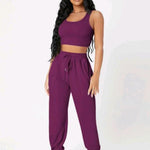 Conjunto Feminino Varias Cores Calça e Blusinha em Tecido Exclusivo Premium