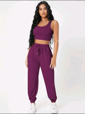 Conjunto Feminino Varias Cores Calça e Blusinha em Tecido Exclusivo Premium