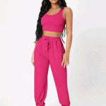 Conjunto Feminino Varias Cores Calça e Blusinha em Tecido Exclusivo Premium