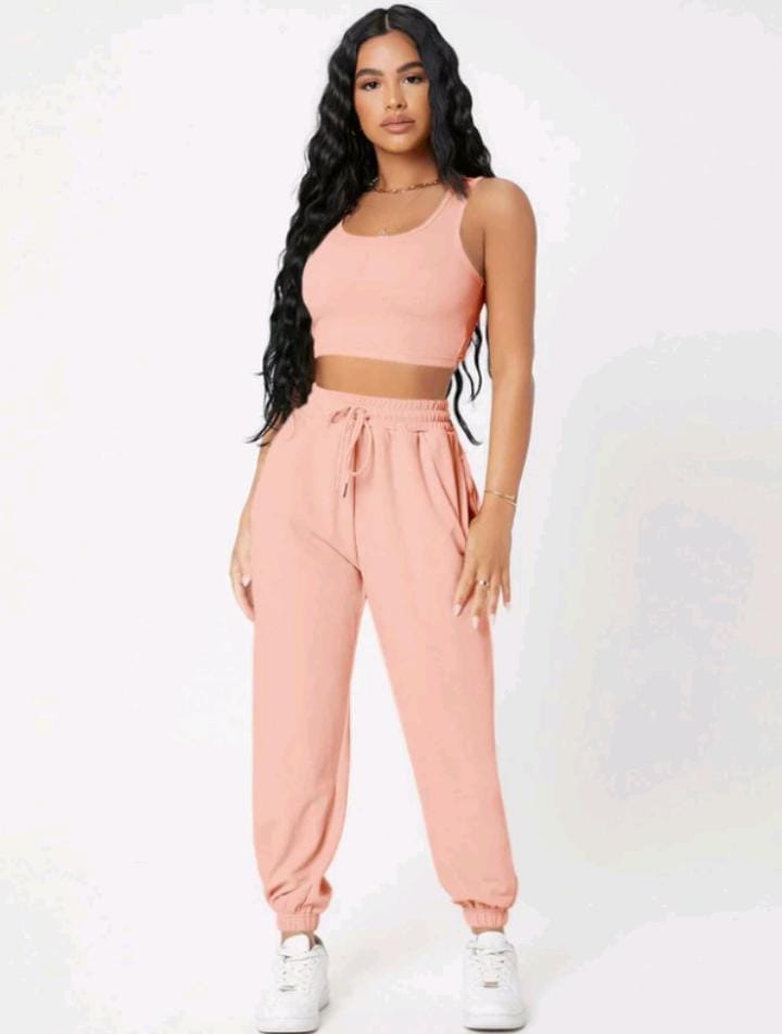 Conjunto Feminino Varias Cores Calça e Blusinha em Tecido Exclusivo Premium