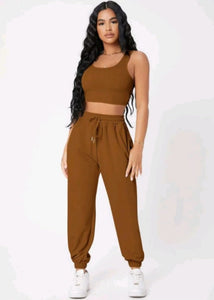 Conjunto Feminino Varias Cores Calça e Blusinha em Tecido Exclusivo Premium