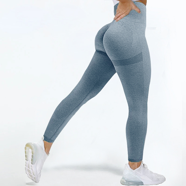 High Waist Booty Scrunch Yoga Leggings para mulheres, roupas de treino,  calças de ginástica, calças esportivas, leggins Push Up
